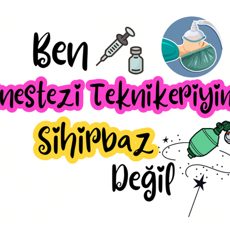 Ben Anestezi Teknikeriyim Sihirbaz Değil yoyo kartlık 