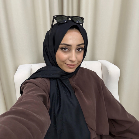 Yün ipek Tam siyah