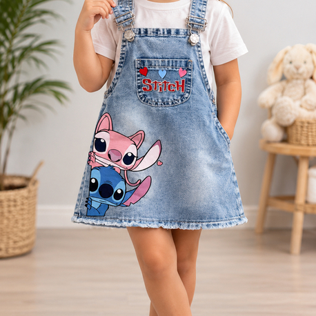     Mini Stitch Jean Elbise 