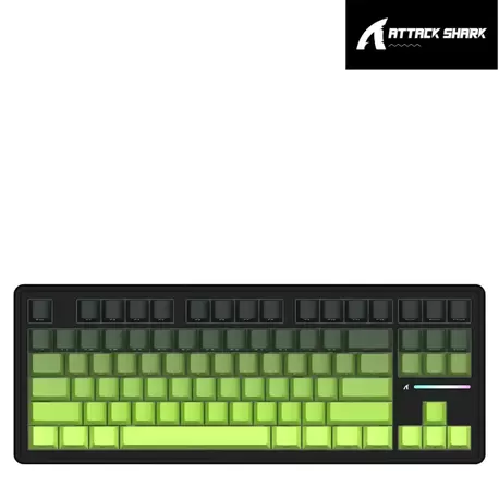 Attack Shark M87 PROV2 White Switch Mekanik RGB TripleMode E-Sports Profesyonel Gaming Oyuncu Klavye
