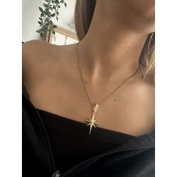 Gold Kuzey Yıldızı Kolye
