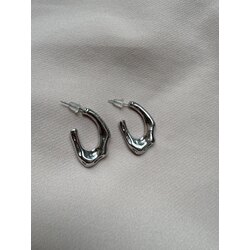 Silver Vintage Çelik Küpe