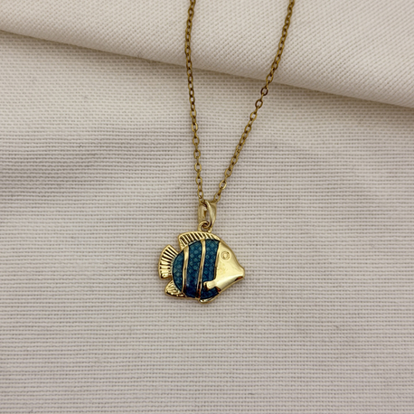 Blue Fish Kolye