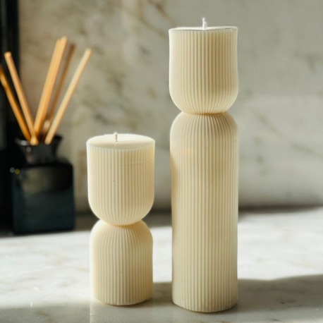 2'li Hindistan Gelincikleri Mum Seti (Soya Wax)