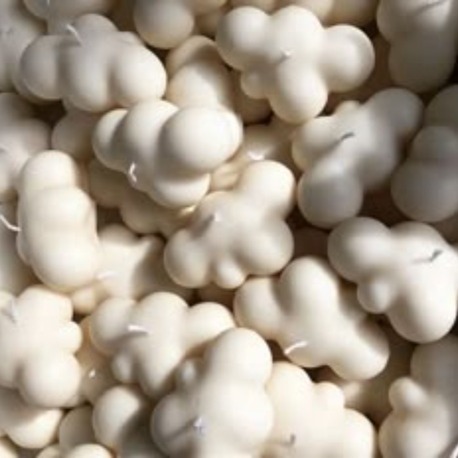 5'li Bulutlu Gece Mum Seti (Soya Wax)