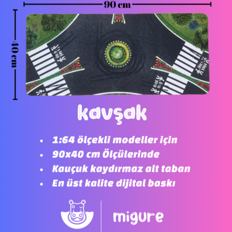 1:64 Ölçekli Diorama Mouse Pad 1 Adet