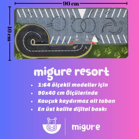 1:64 Ölçekli Diorama Mouse Pad 1 Adet