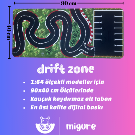 1:64 Ölçekli Diorama Mouse Pad 1 Adet