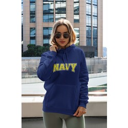 NAVY Sweatshirt Lacivert Kapşonlu Kadın