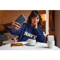 NAVY Sweatshirt Lacivert Kadın