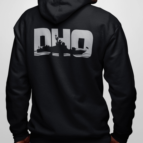 DHO Sweatshirt Siyah Fermuarlı