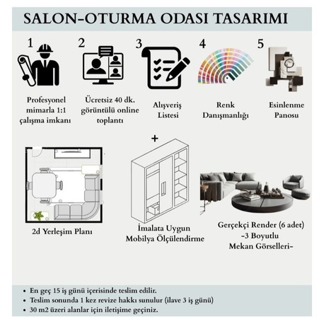 SALON/OTURMA ODASI TASARIMI