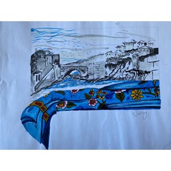Akrilik Boya Serisi - Amasra Kalesi