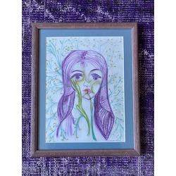Pastel Serisi- Mor Kız