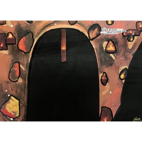 15x21cm Kâğıt üzerine Karışık Teknik • Mixed Media on Paper • Bachmann 16/30