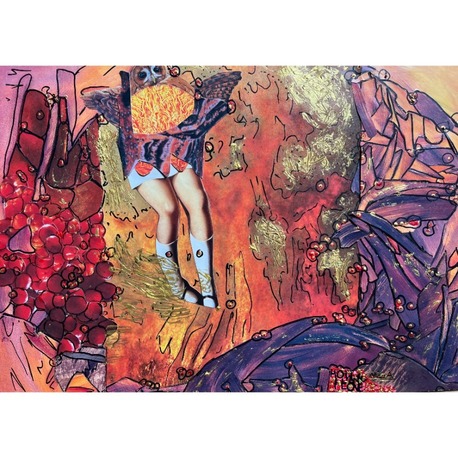 26x36cm Kâğıt üzerine Karışık Teknik • Mixed Media on Paper • Sevmek • How I Love