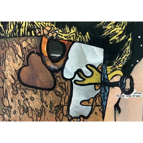 15x21cm Kâğıt üzerine Karışık Teknik • Mixed Media on Paper • Bachmann 29/30