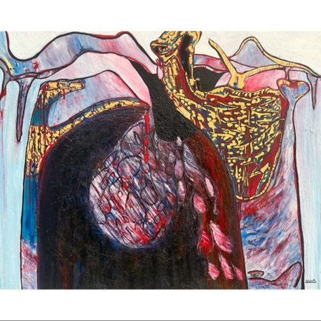 73x90cm Tuval üzerine Karışık Teknik • Mixed Media on Canvas • Umut • Hope 