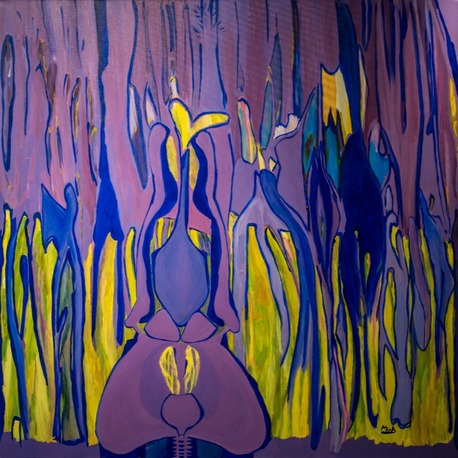 100x100cm Tuval üzerine Akrilik • Acrylic on Canvas • İçinde • Inside 