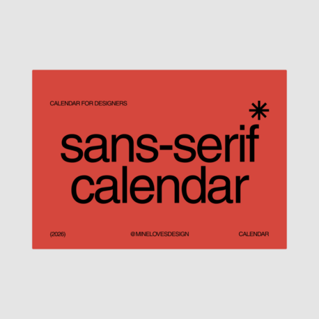 2026 Sans-serif Takvimi (Dijital)