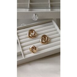 Vintage küpe yüzük set 