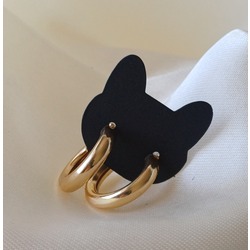 Mini gold halka küpe