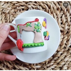 Dikiş makinası fincan 