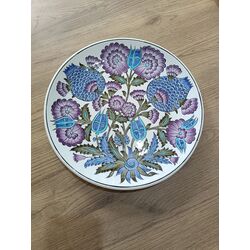 Şam işi 30 cm Çini Tabak 