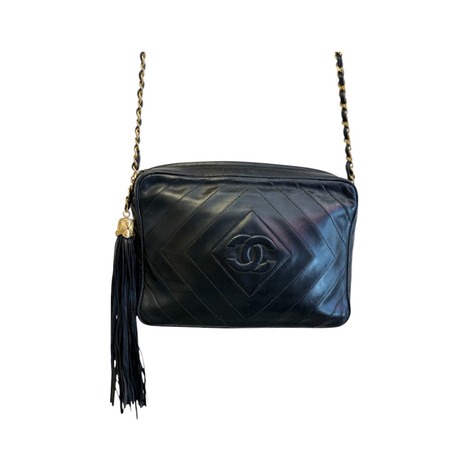 Chanel siyah vintage camera bag