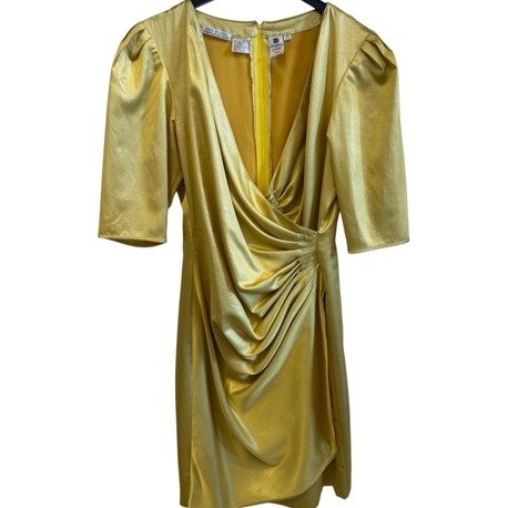 Ungaro sarı vintage şahane elbise