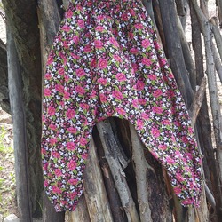 Pembe Çiçekli Şalvar 
