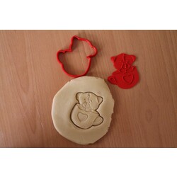 teddy bear kurabiye kalıbı