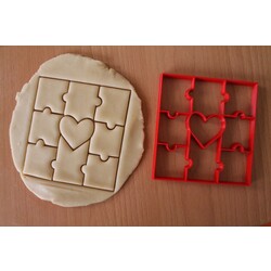 puzzle kurabiye kalıbı