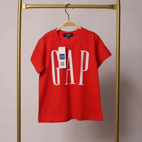 Kırmızı Gap Baskılı Çocuk T-shirt