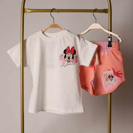 Strawberry Minnie Şortlu Takım