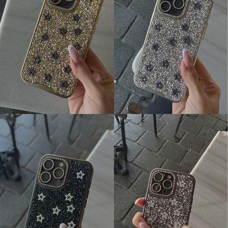 Taşlı Yıldızlı Telefon Kılıfı