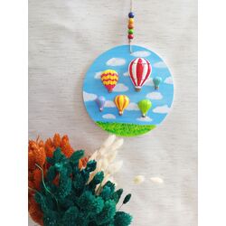  Duvar Süsü Uçan Balon Çocuk Odası Mutfak Balkon Duvar 