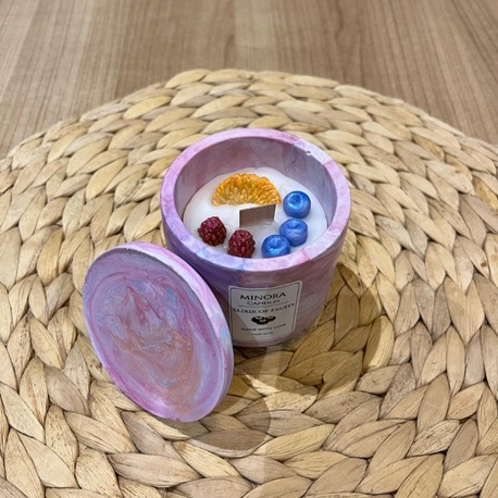 Minora Candles | Meyve Rüyası-Meyve Kokulu, Dekoratif Lüks Beton