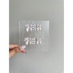 #(34)Beyaz ballerina tırnak 