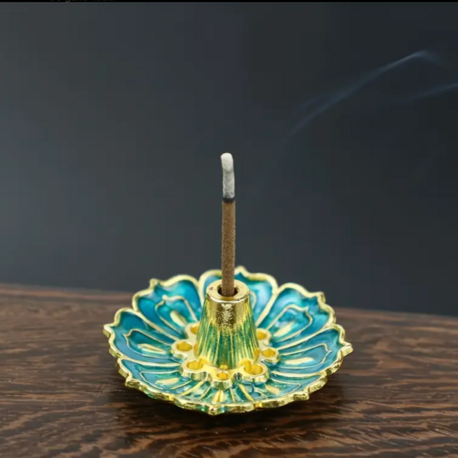 Lotus İnci Çubuk Tütsülük (tavuskuşu mavisi)