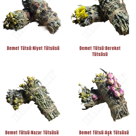 Mintigur Demet Tütsü 4lü set (Nazar-Aşk-Bereket-Niyet)