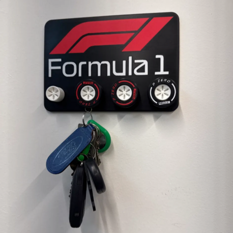 FORMULA 1 TEMALI DEKORATİF ANAHTAR ASKILIĞI 