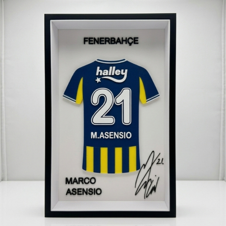 MARCO ASENSİO - FENERBAHÇE İMZALI FORMA MASA SÜSÜ
