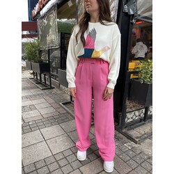 Pembe palazzo pantalon