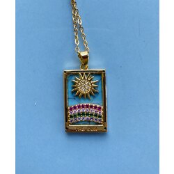 Tarot kolye- Güneş kartı