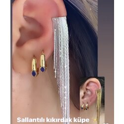 Sallantılı kıkırdak küpe