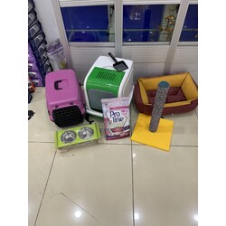 3. KEDİ BAŞLANGIÇ SETİ TAŞIMA BOX, YASTIK