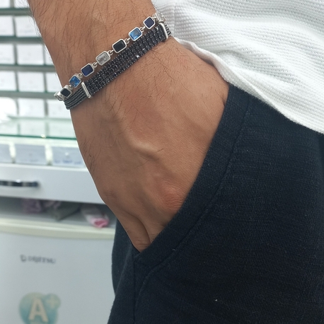 ERKEK GÜMÜŞ BAGET BİLEKLİK 