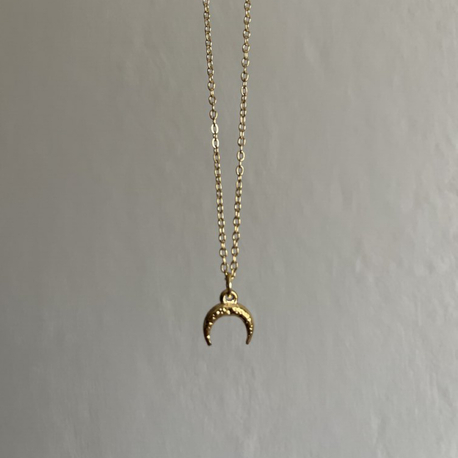 Minimal Ay Kolye | Çelik
