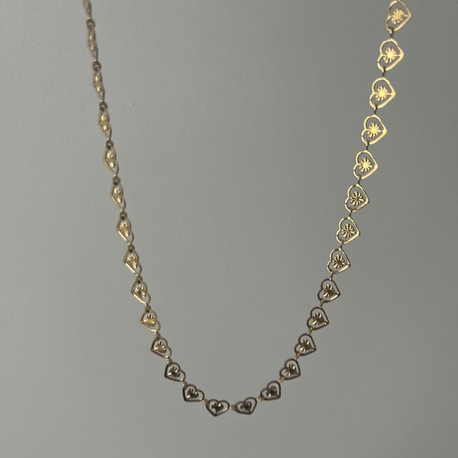 Kalp Choker Kolye | Çelik